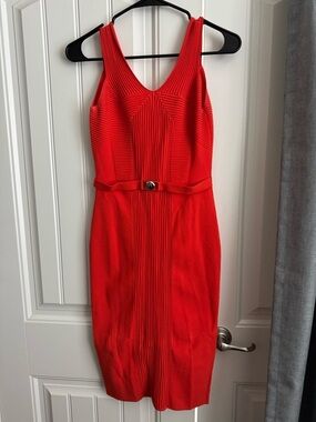 Orange Versace Collective Dress 42